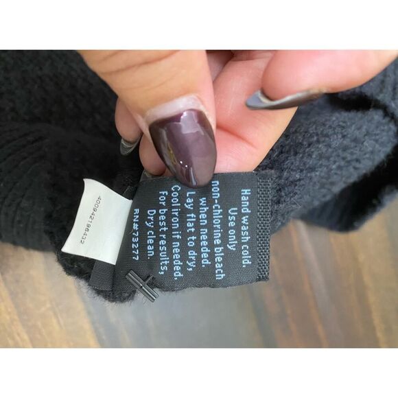 Marc Anthony Wool Blend Knit Pull-Over Sweater Crew Neck Casual Black Size L - Picture 8 of 8